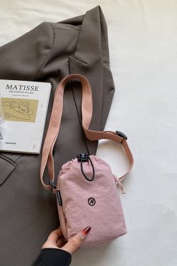 Lightweight Summer Crossbody Water Bottle Bag for Women - Outdoor Cup Bag with Zipper Phone Pouch, Perfect for Travel and Sports