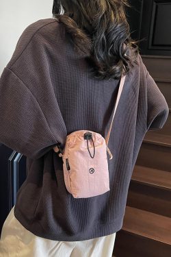 Lightweight Summer Crossbody Water Bottle Bag for Women - Outdoor Cup Bag with Zipper Phone Pouch, Perfect for Travel and Sports