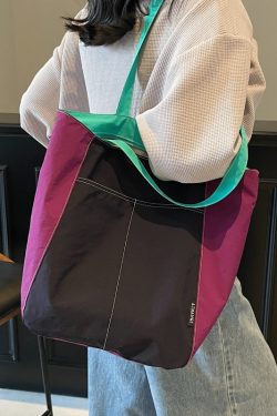 Lightweight Waterproof Nylon Tote Bag for Women - Large Capacity Commuter Shoulder Bag, Versatile Summer Essential