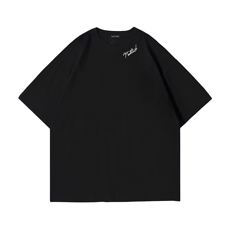 Loose Fashion Couple Outfit Short Sleeve T-Shirt for Men - Trendy Plus Size Summer Casual Wear Loose Fashion Couple Outfit Short Sleeve T-Shirt for Men - Trendy Plus Size Summer Casual Wear