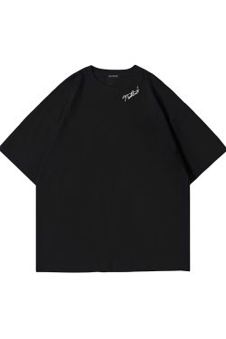 Loose Fashion Couple Outfit Short Sleeve T-Shirt for Men - Trendy Plus Size Summer Casual Wear