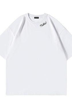 Loose Fashion Couple Outfit Short Sleeve T-Shirt for Men - Trendy Plus Size Summer Casual Wear