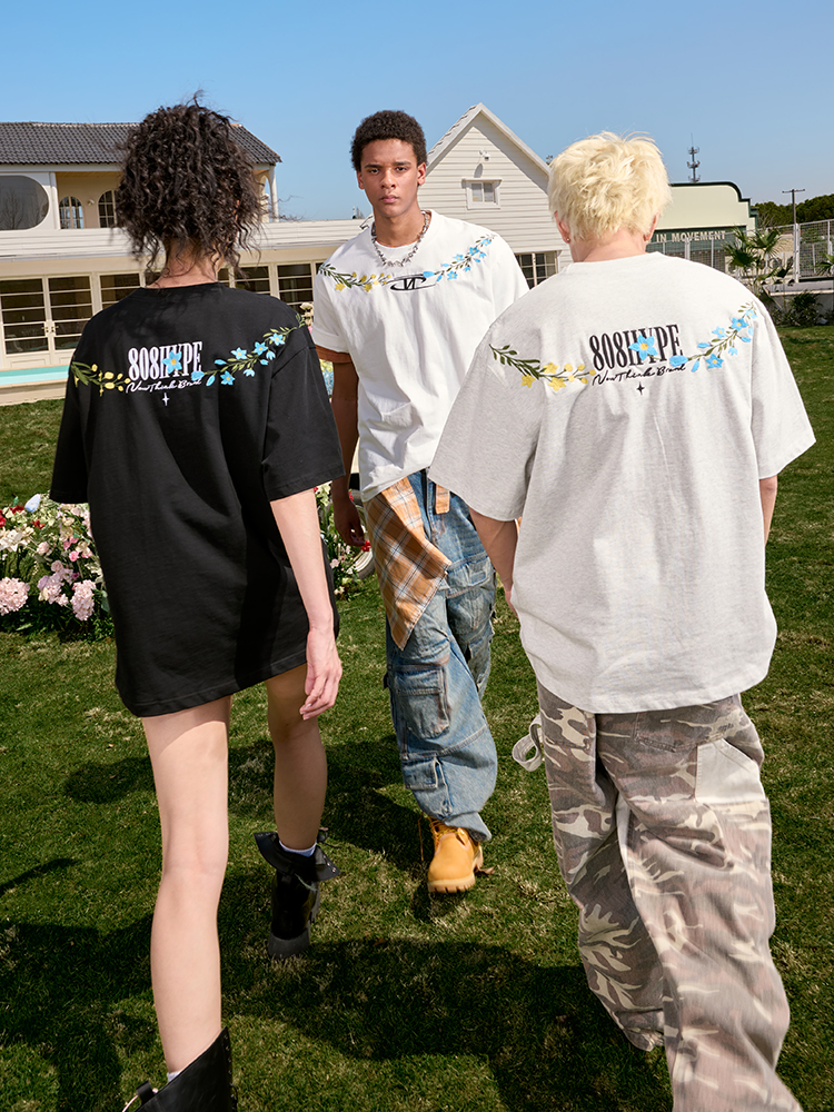 Loose Plus Size Embroidered Short Sleeve T-Shirt - Hip Hop Trendy American Vintage Style for Summer 2025 - Unisex Fashion Loose Plus Size Embroidered Short Sleeve T-Shirt - Hip Hop Trendy American Vintage Style for Summer 2025 - Unisex Fashion