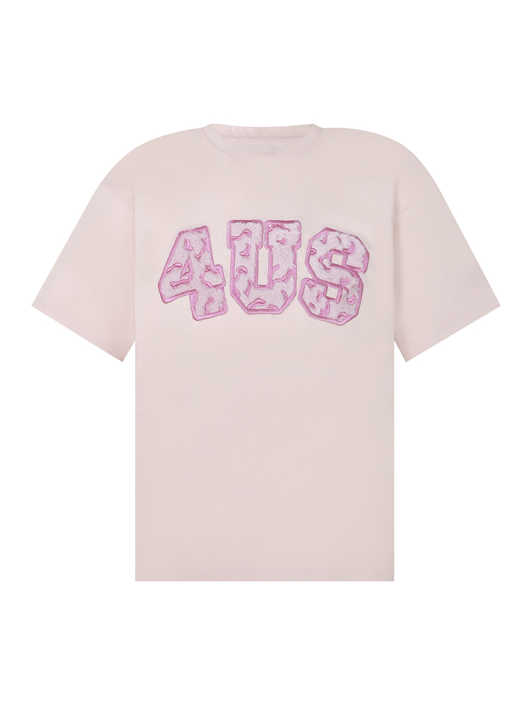 Loose Plush Round Neck Short Sleeve T-shirt for Couples - 2025 Spring/Summer National Trend, Versatile Casual Fashion Loose Plush Round Neck Short Sleeve T-shirt for Couples - 2025 Spring/Summer National Trend, Versatile Casual Fashion