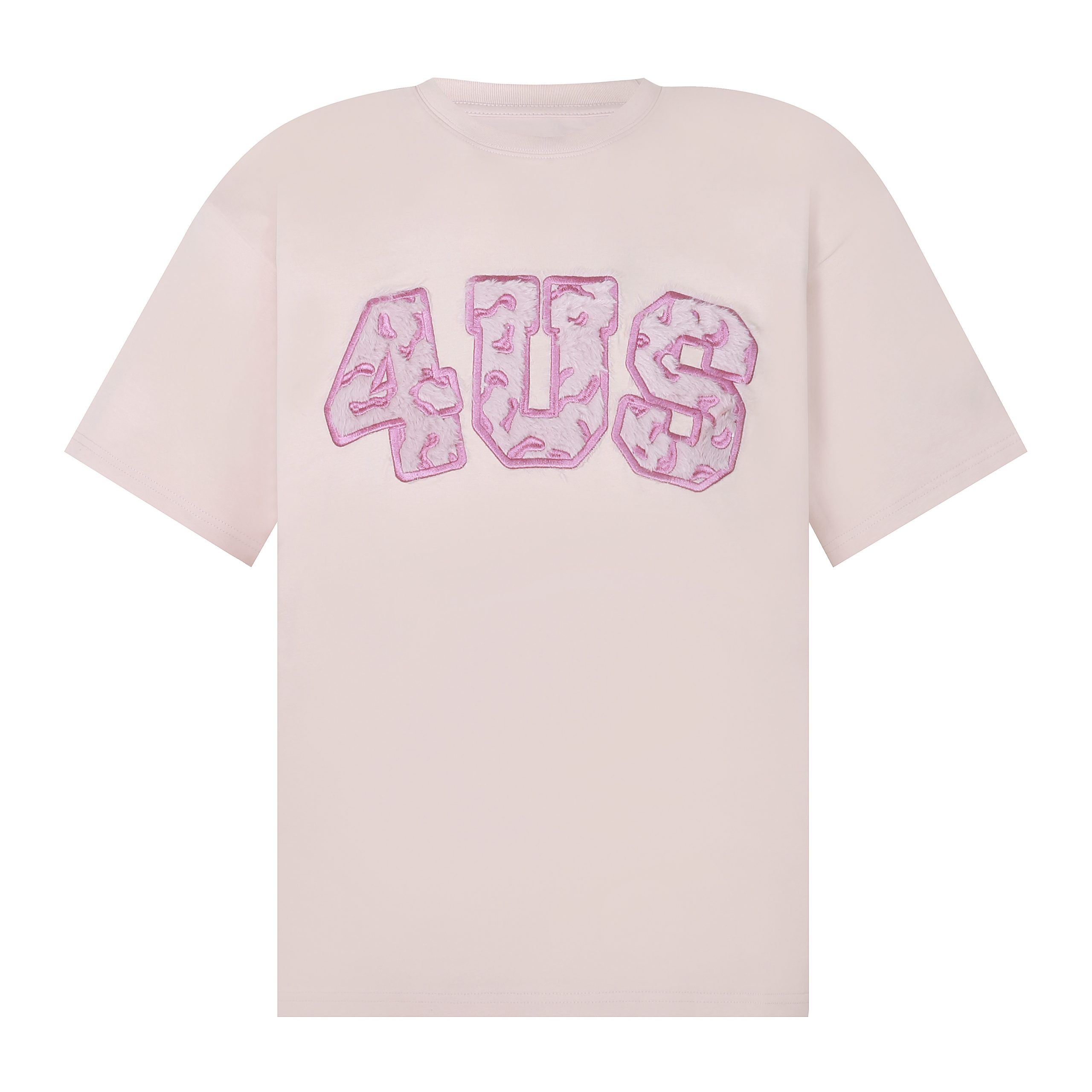 Loose Plush Round Neck Short Sleeve T-shirt for Couples - 2025 Spring/Summer National Trend, Versatile Casual Fashion Loose Plush Round Neck Short Sleeve T-shirt for Couples - 2025 Spring/Summer National Trend, Versatile Casual Fashion