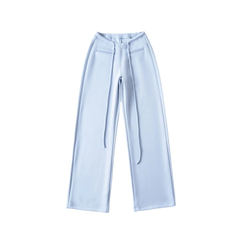 Low-Waist Drawstring Casual Wide-Leg Floor-Length Pants for Women - Versatile Lazy Style 2025 Trendy Fashion Low-Waist Drawstring Casual Wide-Leg Floor-Length Pants for Women - Versatile Lazy Style 2025 Trendy Fashion