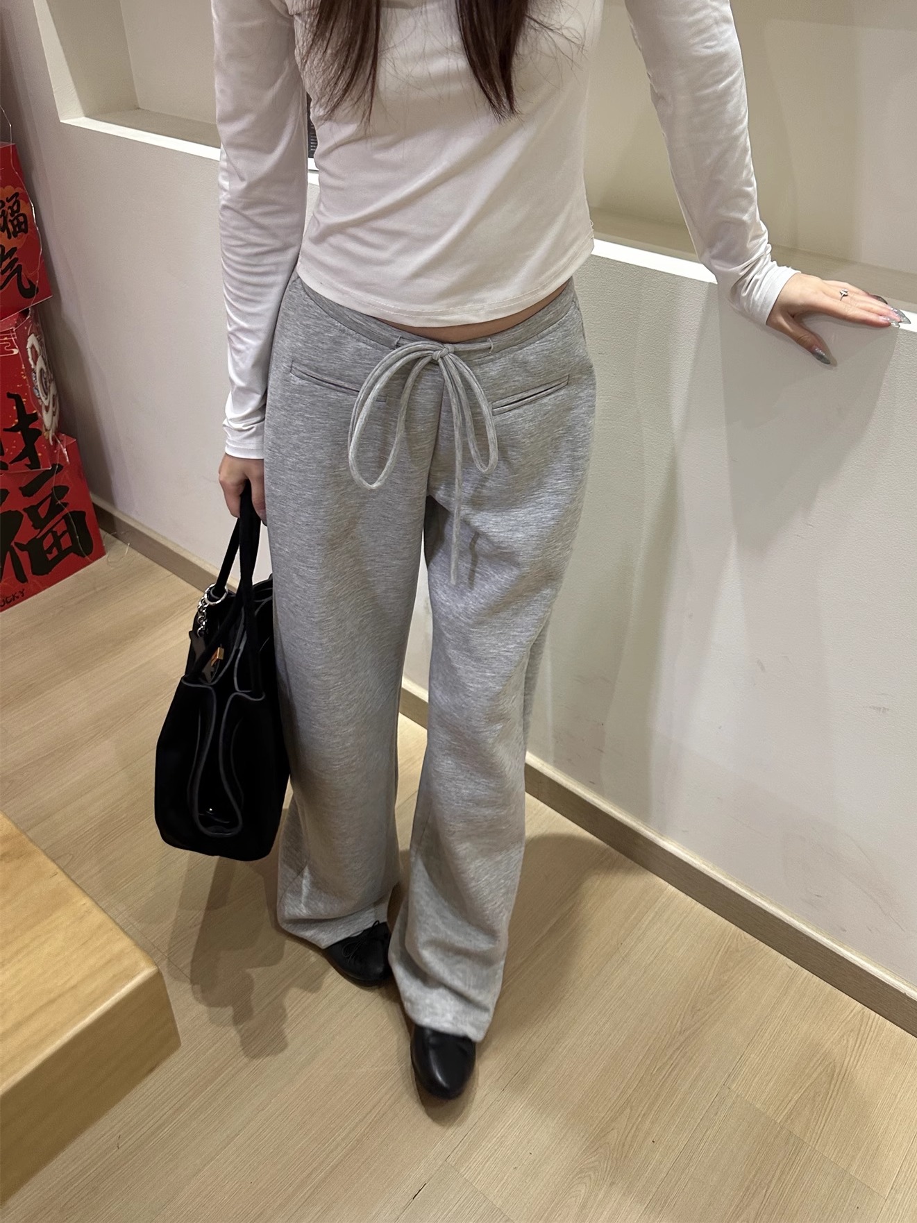Low-Waist Drawstring Casual Wide-Leg Floor-Length Pants for Women - Versatile Lazy Style 2025 Trendy Fashion Low-Waist Drawstring Casual Wide-Leg Floor-Length Pants for Women - Versatile Lazy Style 2025 Trendy Fashion