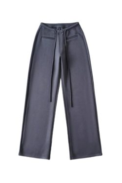 Low-Waist Drawstring Casual Wide-Leg Floor-Length Pants for Women - Versatile Lazy Style 2025 Trendy Fashion