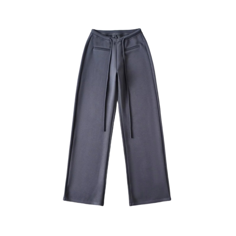 Low-Waist Drawstring Casual Wide-Leg Floor-Length Pants for Women - Versatile Lazy Style 2025 Trendy Fashion Low-Waist Drawstring Casual Wide-Leg Floor-Length Pants for Women - Versatile Lazy Style 2025 Trendy Fashion