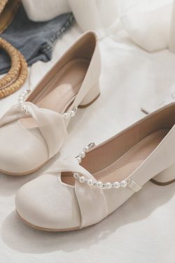 Mary Jane Women's Sheepskin Flat Shoes - Gentle Spring Autumn Style Fairy Shoes for Skirts, Vintage-Inspired Footwear