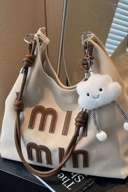 Matte Vintage Women's Large Capacity Shoulder Bag - Casual Tote for Work and Commuting - Spring Summer 2025 Fashion