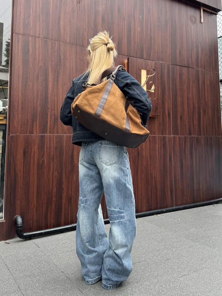 Men's and Women's American Retro Wide-Leg Jeans with Embroidered Design - Casual Loose Fit Long Pants Men's and Women's American Retro Wide-Leg Jeans with Embroidered Design - Casual Loose Fit Long Pants