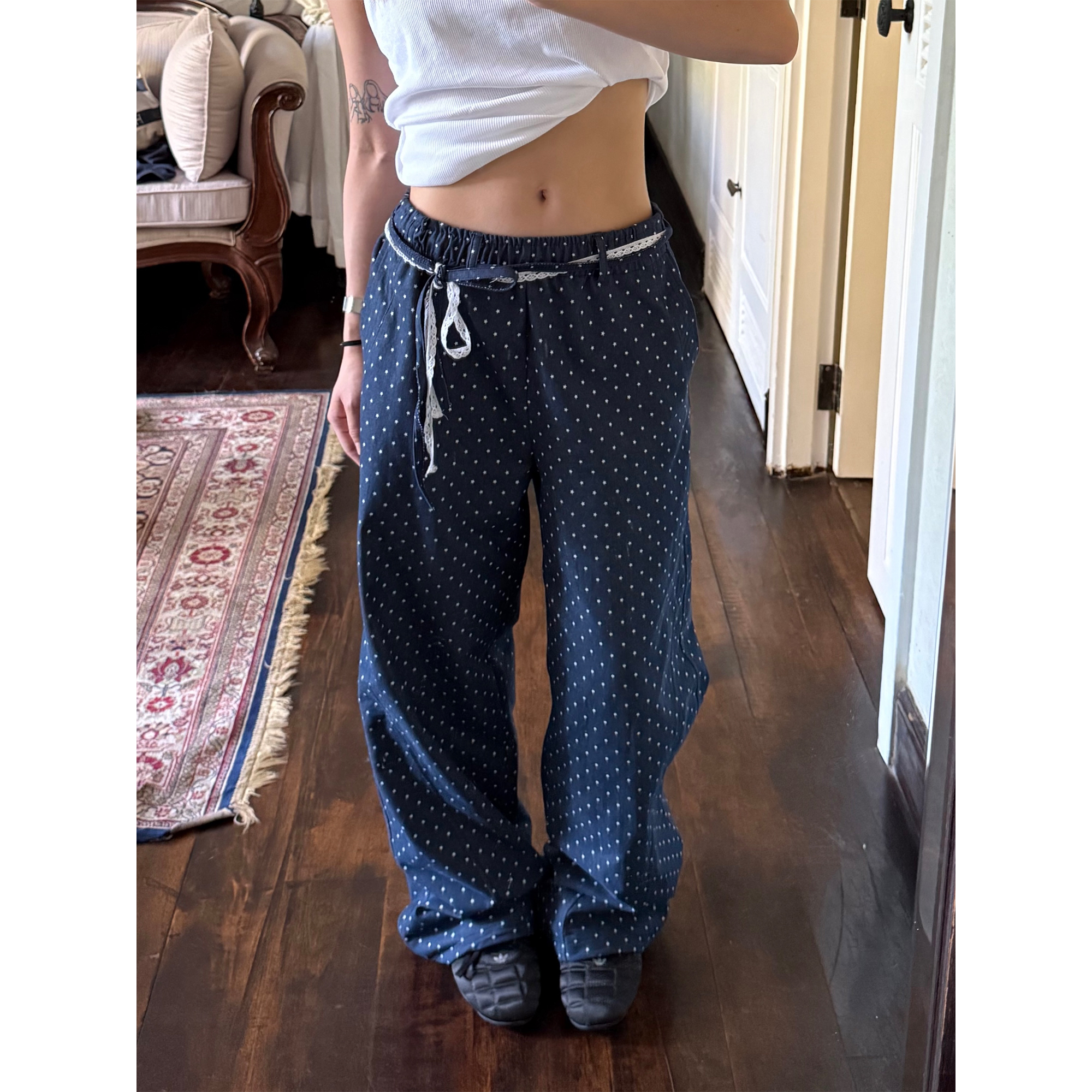 Men's Casual Straight-Leg Pants - Elastic Waist, Loose Fit, Summer Streetwear Sweatpants, American Style, Original Star Design Men's Casual Straight-Leg Pants - Elastic Waist, Loose Fit, Summer Streetwear Sweatpants, American Style, Original Star Design