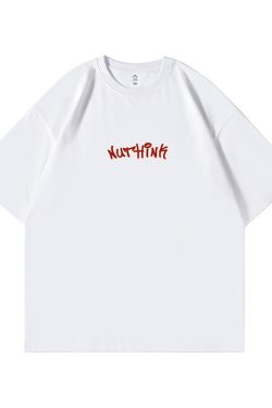 Men's Oversized Hip-Hop Short Sleeve T-Shirt, Plus Size American Streetwear, Trendy Summer Couple's Style