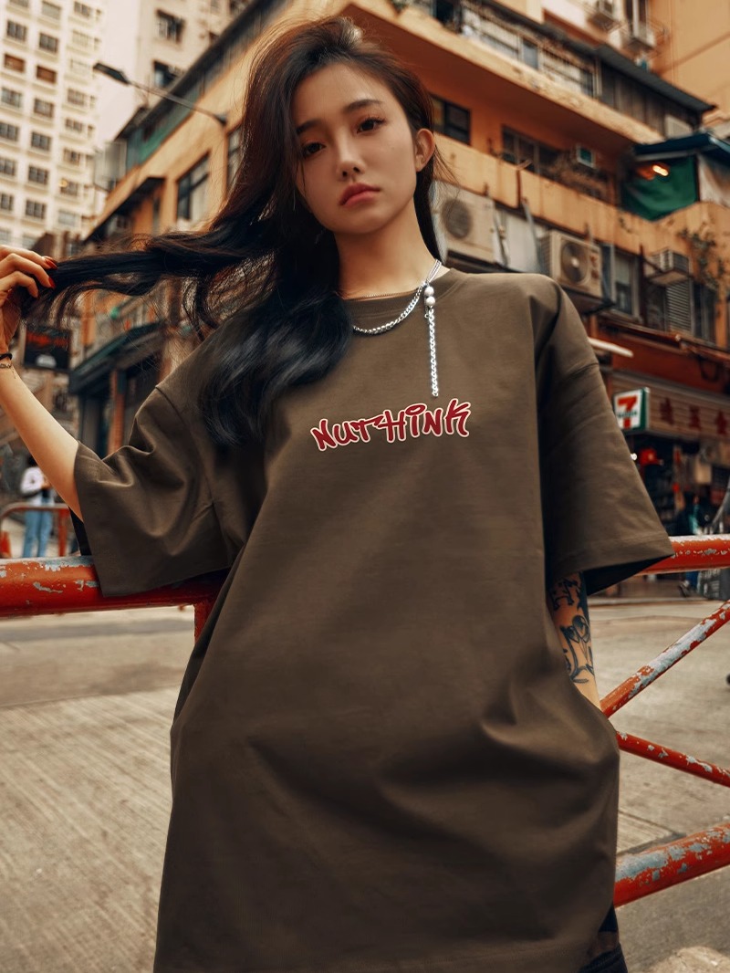 Men's Oversized Hip-Hop Short Sleeve T-Shirt, Plus Size American Streetwear, Trendy Summer Couple's Style Men's Oversized Hip-Hop Short Sleeve T-Shirt, Plus Size American Streetwear, Trendy Summer Couple's Style