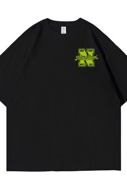 Men's Oversized Short-Sleeve T-Shirt in American Street Style, Plus Size, Summer Fashion, Casual Urban Look