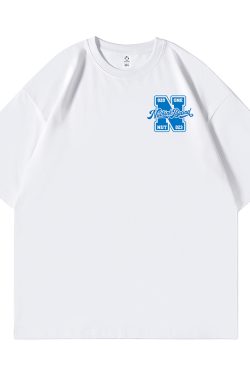 Men's Oversized Short-Sleeve T-Shirt in American Street Style, Plus Size, Summer Fashion, Casual Urban Look