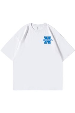 Men's Oversized Short-Sleeve T-Shirt in American Street Style, Plus Size, Summer Fashion, Casual Urban Look