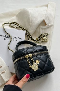 Mini Diamond Quilted Chain Bag for Women - Fashionable Spring/Summer 2025 Crossbody & Handbag, Versatile Style