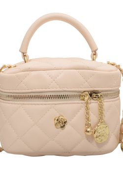 Mini Diamond Quilted Chain Bag for Women - Fashionable Spring/Summer 2025 Crossbody & Handbag, Versatile Style