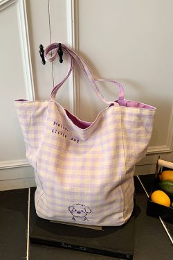 Minimalist Casual Canvas Shoulder Bag for Women - Large Capacity Tote for College Students - Summer 2025 Fashion