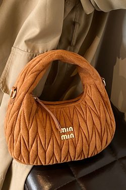 Minimalist Casual Shoulder Bag, High-End Korean Style Women's Handbag, Fashionable Matte Pea Bag for Spring/Summer 2025