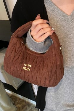 Minimalist Casual Shoulder Bag, High-End Korean Style Women's Handbag, Fashionable Matte Pea Bag for Spring/Summer 2025
