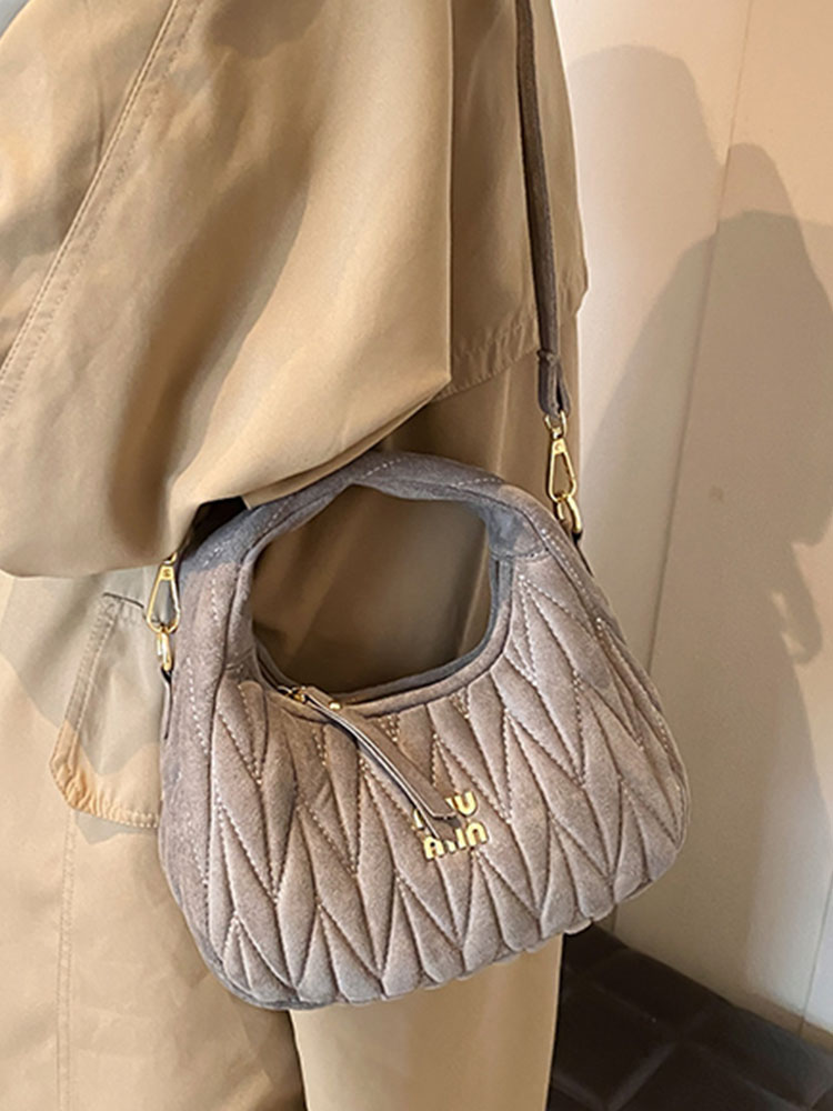Minimalist Casual Shoulder Bag, High-End Korean Style Women's Handbag, Fashionable Matte Pea Bag for Spring/Summer 2025 Minimalist Casual Shoulder Bag, High-End Korean Style Women's Handbag, Fashionable Matte Pea Bag for Spring/Summer 2025