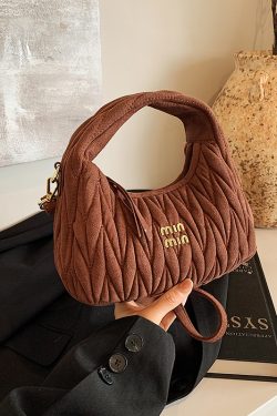 Minimalist Casual Shoulder Bag, High-End Korean Style Women's Handbag, Fashionable Matte Pea Bag for Spring/Summer 2025