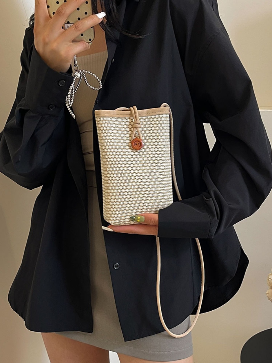 Minimalist Casual Women's Crossbody Bag, Korean Style Small Square Phone Bag, 2025 Summer Trendy Versatile Fashion Accessory Minimalist Casual Women's Crossbody Bag, Korean Style Small Square Phone Bag, 2025 Summer Trendy Versatile Fashion Accessory