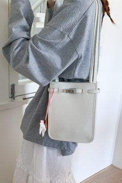 Minimalist Crossbody Mobile Phone Bag for Women - 2025 Summer Small Square Handheld Textured Fashion Accessory