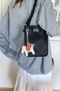 Minimalist Crossbody Mobile Phone Bag for Women - 2025 Summer Small Square Handheld Textured Fashion Accessory