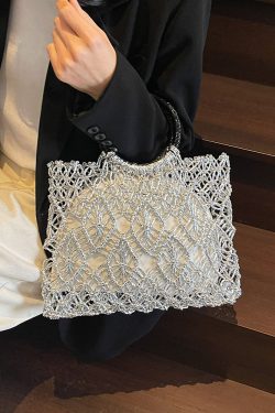 Minimalist Hollow Out Handbag for Women - 2025 Spring Large Capacity Tote & Stylish Small Square Bag