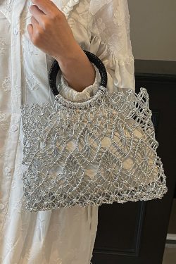 Minimalist Hollow Out Handbag for Women - 2025 Spring Large Capacity Tote & Stylish Small Square Bag