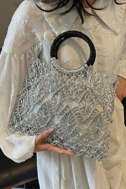 Minimalist Hollow Out Handbag for Women - 2025 Spring Large Capacity Tote & Stylish Small Square Bag