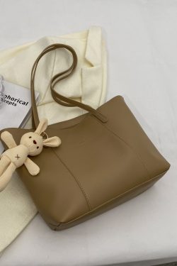 Minimalist Korean-Style Large Capacity Tote Bag for Women - Versatile Spring/Summer 2025 Fashion Shoulder Bag