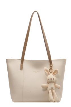 Minimalist Korean-Style Large Capacity Tote Bag for Women - Versatile Spring/Summer 2025 Fashion Shoulder Bag