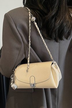 Minimalist Korean Style Pillow Bag for Women - Trendy High-End Shoulder Bag for Summer 2025 Casual Fashion