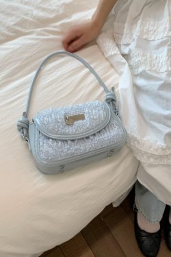 Minimalist Korean-Style Single-Shoulder Saddle Bag for Women - Versatile Crossbody Small Square Bag for Summer 2025 Fashion