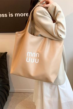 Minimalist Korean Style Tote Bag for Women - Cute Versatile Underarm Shoulder Bag for Summer 2025