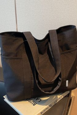 Minimalist Large-Capacity Canvas Tote Bag for Women - 2025 Short Trip Shoulder Commuting Bag, Versatile Everyday Style