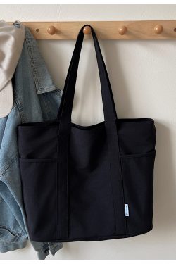 Minimalist Large-Capacity Canvas Tote Bag for Women - 2025 Short Trip Shoulder Commuting Bag, Versatile Everyday Style