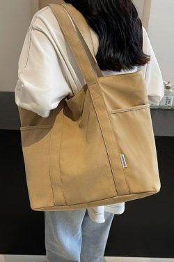 Minimalist Large-Capacity Canvas Tote Bag for Women - 2025 Short Trip Shoulder Commuting Bag, Versatile Everyday Style