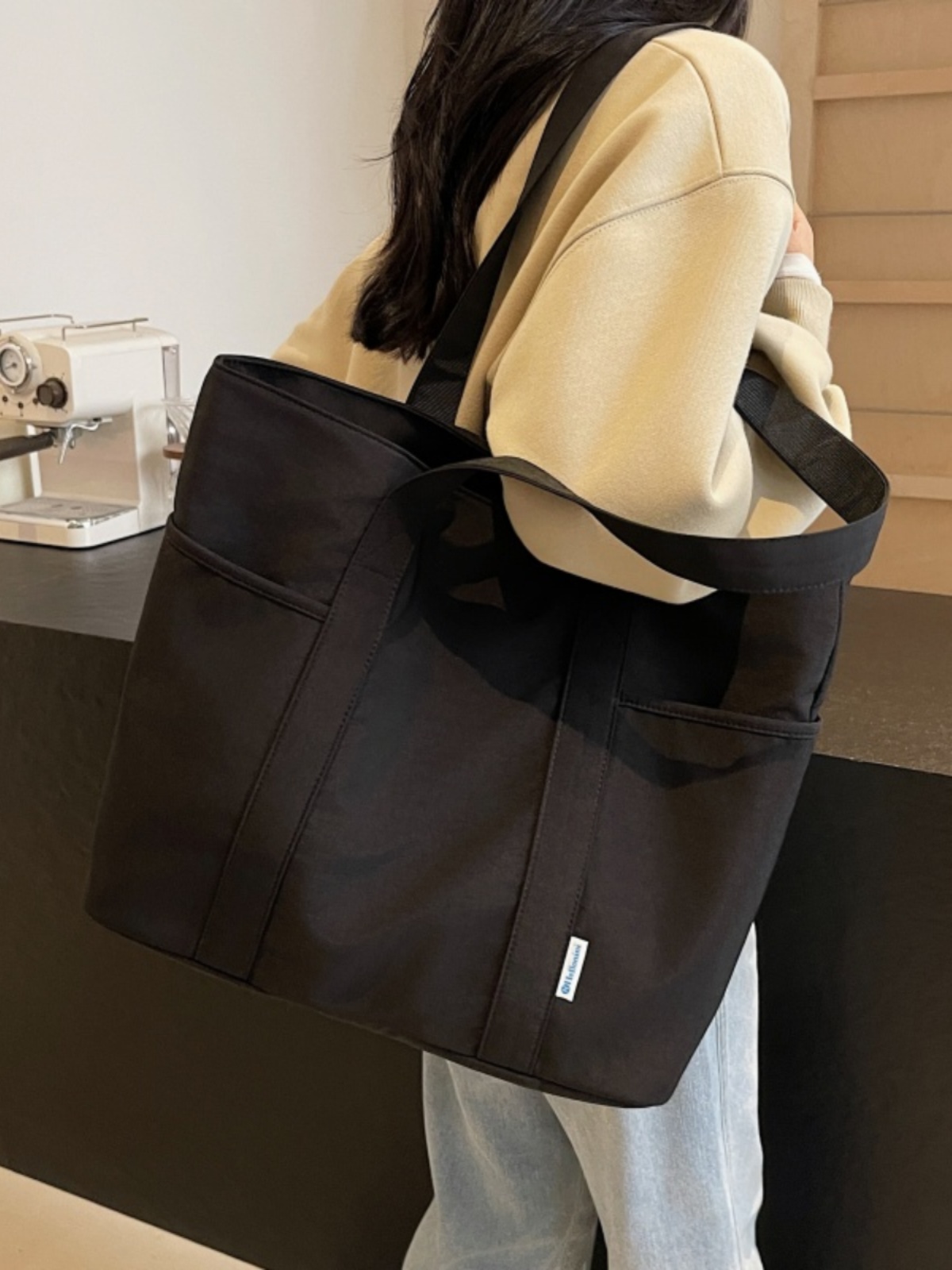 Minimalist Large-Capacity Canvas Tote Bag for Women - 2025 Short Trip Shoulder Commuting Bag, Versatile Everyday Style Minimalist Large-Capacity Canvas Tote Bag for Women - 2025 Short Trip Shoulder Commuting Bag, Versatile Everyday Style