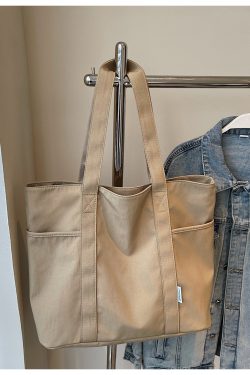Minimalist Large-Capacity Canvas Tote Bag for Women - 2025 Short Trip Shoulder Commuting Bag, Versatile Everyday Style