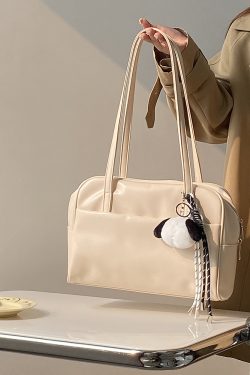 Minimalist Large Capacity Shoulder Tote Bag for Women - Spring/Summer 2025 Niche Design Commuter Style