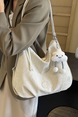 Minimalist Large-Capacity Tote Bag for Women - Stylish Versatile Shoulder Bag for Summer 2025 Korean Fashion