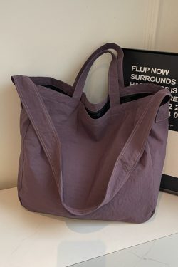 Minimalist Large Capacity Women's Canvas Tote Bag - Versatile Crossbody Design for Lazy Style and Everyday Use