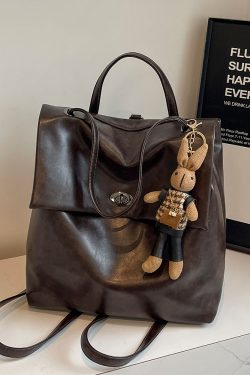 Minimalist Lightweight Backpack for Women - Large Capacity Commuting Tote Bucket Bag for College - Autumn 2025 Fashion