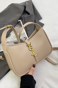 Minimalist Square Shoulder Bag for Women - Spring/Summer 2025 French Fashion, High-End Versatile Design